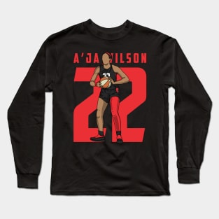 A'ja Wilson Comic Style Long Sleeve T-Shirt